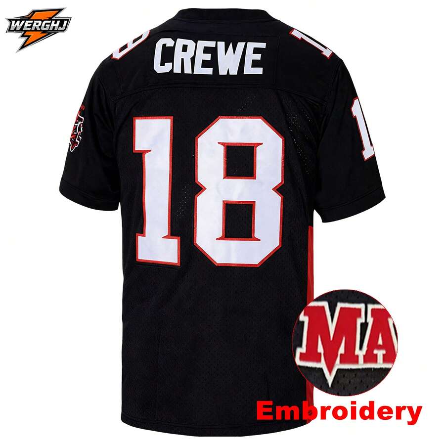 《最長碼頭》電影 #18 Paul Crew 球衣，精緻刺繡美式足球運動衫