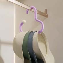 1/3 piezas de soporte circular multifuncional para exhibición de bufandas y corbatas, adecuado para el almacenamiento de bufandas y corbatas en el dormitorio. IZMG - MORADO1ud - Ver 10