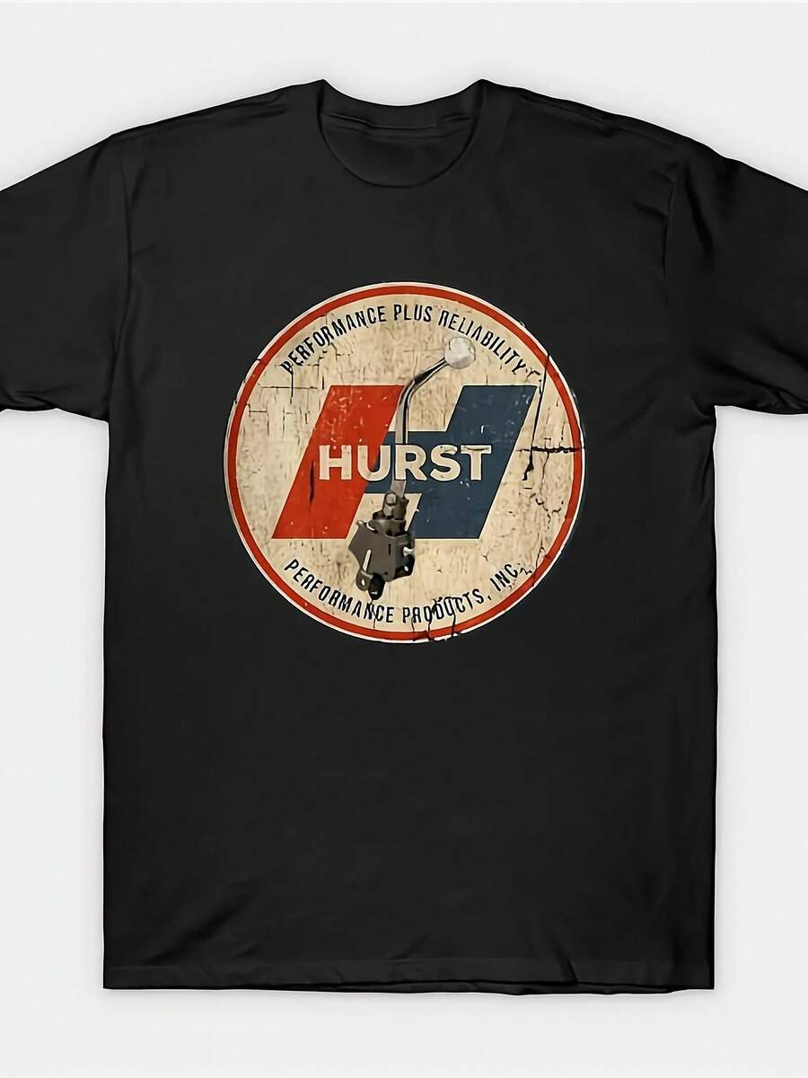 Hurst Performance T-Shirt For Men And Boys - Premium Cotton, Casual Crew Neck - 款式 - 查看 1