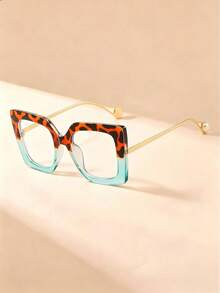 Unisex Square Black Frame Fashion Transparent Glasses, Made Of High-Quality Material, Back To School Accessory, Comfortable Fit For Face Shape, Suitable For Daily Decoration, Gaming, Computer, Back To School Glasses - Multicolor - View 9