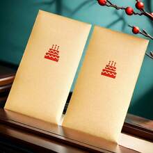 12pcs, Gold, Burgundy, 2 Colors To Choose From, High-End Upgraded Material, Hard Red Envelope Packaging Bag, Elegant Cake Pattern Design, High-Quality Envelope | Self-Sealing Closure, Matte Paper Material - one-size - View 5