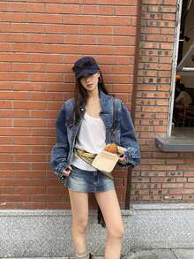 Women's New Denim Jacket, Hot-Selling Style, Autumn Blue Korean-Style Youthful Top - Blue - View 5