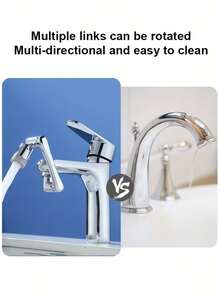 1440° Rotating Faucet Extension Nozzle, Water-Saving Kitchen Sink Extender, Robot Arm Design, Easy Installation, Compatible With Various Faucets, Perfect For Bathroom Washbasin, Kitchen Sink, Home Bathroom And Outdoor RV Sink, Practical Tool For Convenient Washing, Essential Modern Home Accessory, Upgrade Your Faucet, Ideal Choice For Holiday Gifts And Home Renovation - Multicolor - View 10