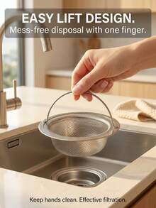 1pc Kitchen Sink Strainer, Iron Sink Drain Filter, Kitchen Accessory, Food Debris Collector, Suitable For Most Sink Drains, Kitchen Sink Basket Strainer, Iron Sink Filter, Valentine's Day, Wedding, Birthday, Kitchen, Kitchen Accessory - Multicolor - View 11