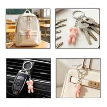 42 món (21 móc khóa xích + 21 vòng nhỏ) móc khóa phẳng hợp kim đa năng có vòng treo, phù hợp làm charm túi xách, móc khóa DIY, đồ thủ công, treo chìa khóa xe, dây đeo, quà tặng lễ hội (có 5 màu) - Dây chuyền vòng tròn nhỏ mặt phẳng - Xem 3