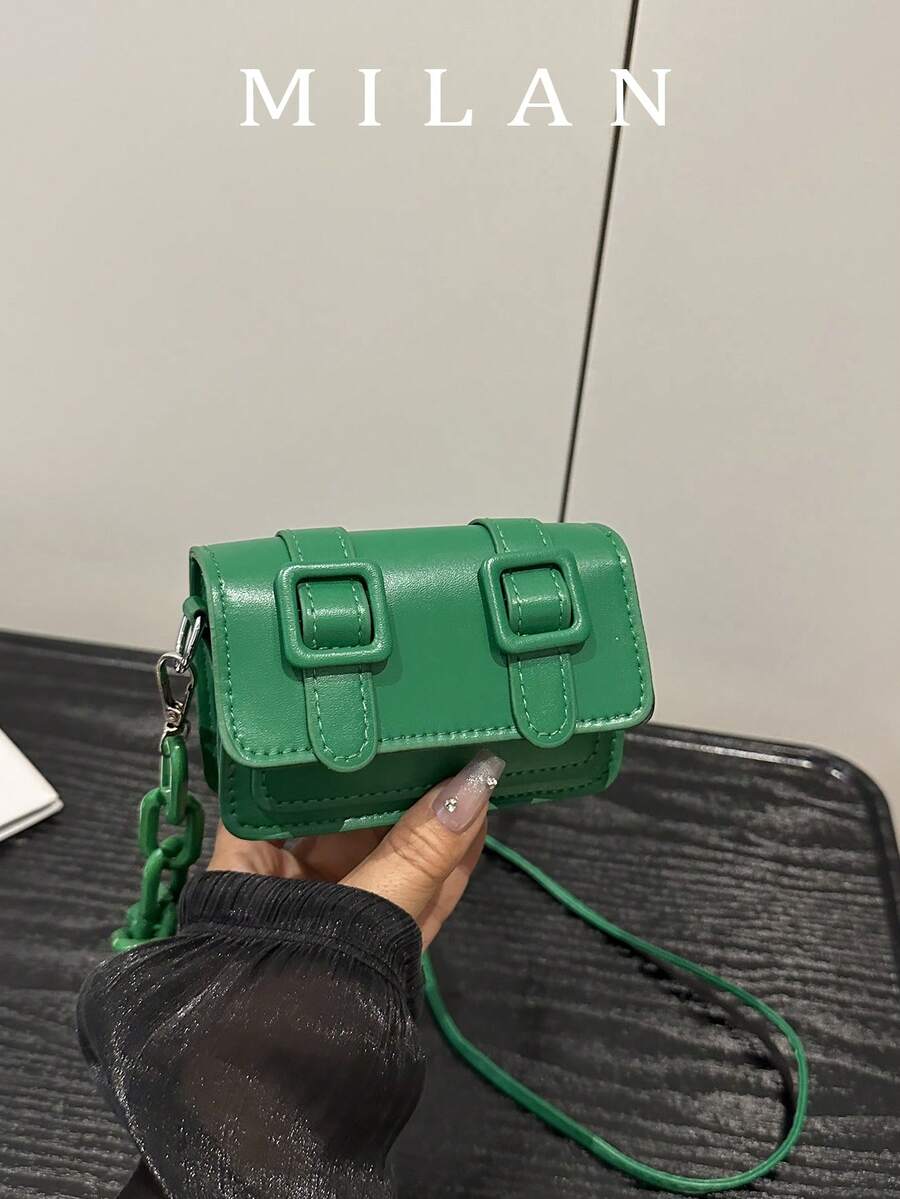 Mini Acrylic Decorative Chain Lipstick Crossbody Bag
