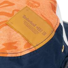Timberland Summer New Bucket Hat Outdoor Casual Beach Hat Large Head Circumference Unisex Breathable Bucket Hat Sun Hat With Drawstring Adjustment - Blue and White/Orange - View 5