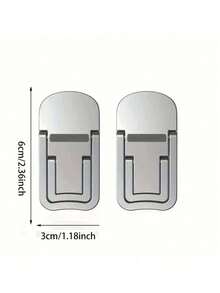2 Peças Suporte Ergonômico Ajustável para Laptop, Elevador de Laptop Portátil, Adequado para Mesa de Escritório, Home Office e Viagem, Design de Fixação Segura, Economiza Espaço, Estável e Durável, Fácil Instalação - Visão 12