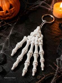 3D Skull Keychain, Halloween Accessory, Fun Skull Keychain, Keychain Bag Pendant, Perfect For Halloween Party And Daily Wear, Ideal Gift For Friends And Family, Decorative Pendant - Multicolor - View 4