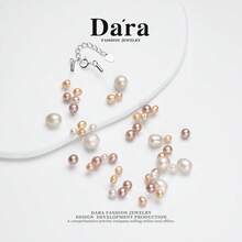 DARA Gelang Mutiara Air Tawar Berwarna-warni Perak S925 4-7mm Kilau Tinggi Berlapis-lapis Gaya Kotak Hadiah Perhiasan Wanita - MultiWarna - View 6