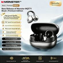 Monster MQT71 True Wireless Clip‑On Open‑Ear Bluetooth Earbuds, Lightweight Comfort Fit, Touch Control, Low Latency Gaming Mode, ENC Call Noise Reduction For Sports Workout Daily Use - View 13
