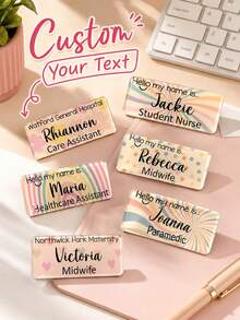 Personalized Custom Acrylic Name Badge, Suitable For Medical Students, Nurses, Doctors, Midwives, NHS And Childcare Workers, Nurses Day Gift, Christmas Gift - H-personalized Name Tag - View 1