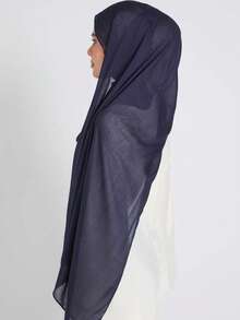 Chiffon Shawls Scarves Wraps For Bridal Wedding Party Evening Dress And Special Occasion Dresses - Navy Blue - View 4