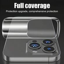 5片超高清晰度背面水凝膜螢幕保護貼，適用於 iPhone 18 Pro Max 18 Pro 17 16 15 14 13 12 11 16e Plus X XS XS Max XR Mini，軟性螢幕保護貼，防刮、防指紋、全螢幕覆蓋、無氣泡 - 5PCS - 查看 6