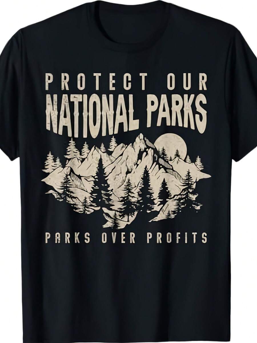 Protect Our National Parks Parks Over Profits T-Shirt - 款式 - 查看 1