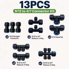 New Quick Connect Garden Hose Adapter, Quick Connect Push In Fittings, Garden 9/12 To 4/7 Quick Connect Fittings, Easy To Install, Suitable For Garden And Courtyard Irrigation System Kits - A - View 10