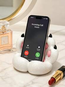 1pc Phone Stand, Stable Base For Phone And Tablet, Multiple Colors Available, Compatible With Multiple Devices, Suitable For Men And Women, Perfect Gift For Lovers, Best Friends, Suitable For Daily Desktop Phone Placement, Can Be Used For Leisure Video Watching, Binge Watching, Browsing, Also As Holiday Gift, Wedding Favor, Compatible With Valentine's Day, Thanksgiving - A - View 5