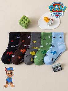 1/5/10 Pairs Paw Patrol Kids Socks Cute All-Over Print Puppy Winter Mid-Calf Socks Fun Christmas Gift Children's Socks - Multicolor - View 17
