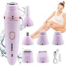 TOUCHBeauty Set Pemangkas Elektrik Multifungsi 7-in-1 untuk Wanita, Dilengkapi Baterai Isi Ulang 220mAh, Alat Pencukur Bulu Wajah Portabel, Alis, Hidung, Bikini, dan Tubuh, Cocok untuk Perjalanan dan Penggunaan di Rumah - alat cukur mini - View 10