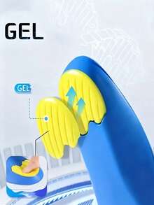 1 Pair Arch Support Pads/3D Arch Support Insoles, Deep Heel Cup Design Provides Stability; Unisex Arch Support Massage Insoles With Shock Absorption, Suitable For Running, Sports And Work Boots, Especially For Long-Term Standing Use. - Multicolor - View 3