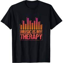Music Equalizer DJ T-Shirt - Black Athletic Style T-Shirt For Holiday/Birthday Gift - 款式 - 查看 1