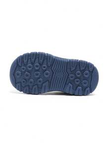 mini bala Toddler Outdoor Sneakers 2026 New, Mesh Splicing Anti-Collision Toe Hook & Loop Lace-Up Functional Casual Kids Shoes - Blue-green Hue - View 3