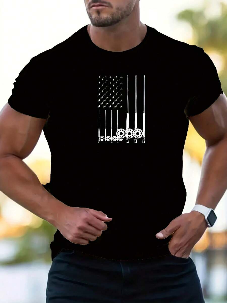 Mens Nah Im Good Graphic Tee Casual Crew Neck Short Sleeve T Shirt Lightweight Summer Top In Navy Blue With White Lettering Comfortable Polyester Blen - Shape - View 1