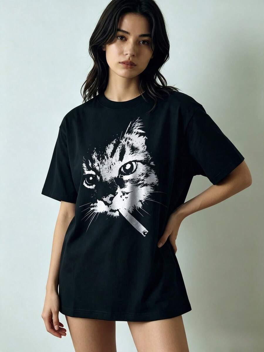 Women T-Shirts - 黑色 - 查看 1