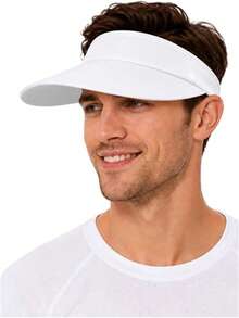 1pc Solid Color UPF 50+ Men's Sun Hat, Wide Brim Lightweight Moisture-Wicking Quick-Dry Hat, Suitable For Beach, Hiking, Outdoor - A - View 3