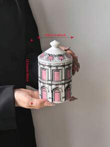 1PC/2PCS Wadah Penyimpanan Keramik Gaya Vintage, Stoples Penyimpanan Kedap Udara Silinder Lurus Serbaguna dengan Tutup, Wadah Keramik Bulat Tertutup untuk Biji Kopi, Cocok untuk Bumbu Dapur, Kopi, Biji-bijian, Permen, Kue, Dekorasi Meja Makan Dapur Rumah - MultiWarna - View 12