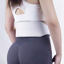 GINGPAI Fitness Weightlifting Belt For Squats And Deadlifts, Waist Support For Weight Training And Powerlifting, Unisex - White - View 4