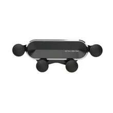 Cute Bowknot Strawberry Car Phone Holder, Gravity Sensing Air Vent Navigation Mount, Girly Car Interior Decor - Stand - View 13
