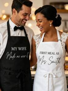 Personalized Chef's Apron, Customizable And Unisex. Great For Cooking, Grilling And Other Kitchen Activities. Wonderful Gift Choice For Father's Day, Mother's Day, Birthdays, Anniversaries, Graduations, Weddings And Various Special Occasions. - Multicolor - View 6