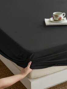 Minimalist Modern King Bedding Set - 3 Pieces - No Sheets - King Fitted Sheet Set - Soft, Comfortable And Breathable - Easy Care - Wrinkle Resistant And Fade Resistant - Brushed Microfiber - Deep Pocket Sheets (Black) - Black - View 6