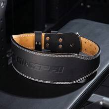 GINGPAI 1 件黑色健身腰带，深蹲和硬拉背部支撑，举重训练，男女适用 - 黑色 - 查看 12