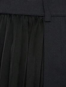 Adidas Originals Women's Pleated Knit Mini Skirt LF2339 - Black and White - View 5