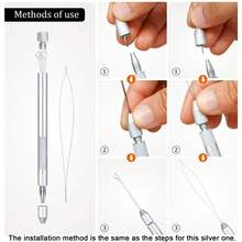 Wig Making Kit, Includes 5 Lace Nets And 4-In-1 Crochet Hook, 2 Sizes Of Lace Nets Available, Suitable For Beginners Lace Front Wig Kit, Halloween - View 8
