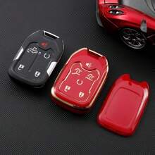 鑰匙遙控器保護套附鑰匙圈,適用於 Chevy、Chevrolet、Suburban、Tahoe、GMC、Yukon XL、Terrain、Acadia,防塵防摔高端時尚鑰匙包配件 - 單包 - 查看 10