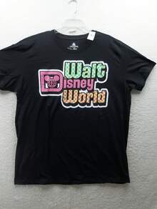 Walt  World Mens Black Graphic T Shirt Size 2XL NWT - 款式 - 查看 1