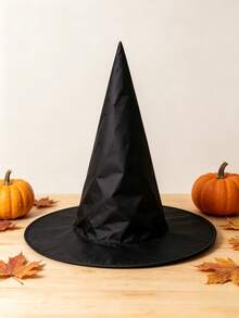 1/3/6 pièces Décorations de chapeau de sorcier et de sorcière, accessoires de fête thème monde magique Halloween et Jour des Morts, décoration d'ambiance maison minimaliste et créative, articles décoratifs Halloween effrayants et amusants pour la nuit de la chasse aux bonbons - noir - Voir 9