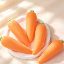 Tachimi 1pc Random Carrot Squishy Toy, Suitable For Teens And Adults, Squeezable, Stretchable, Twistable, Fun And Cute Holiday Gift For Birthday, Easter, Halloween, Christmas - Multicolor - View 4