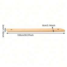 Stair Handrail Solid Wood Staircase Grab Wall Rail Bannister Safe Railing 1m - Default - View 6