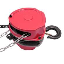 YUNRUX 1T Chain Hoist, Manual Chain Hoist, Manual Steel Chain Block Hoist - Red - View 6