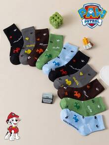1/5/10 Pairs Paw Patrol Kids Socks Cute All-Over Print Puppy Winter Mid-Calf Socks Fun Christmas Gift Children's Socks - Multicolor - View 20