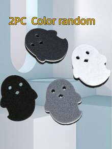 1pc/2pcs Cute Ghost Sponge, Suitable For Multiple Scenarios: Cleaning Coffee Machine, Bathroom, Sink, Perfect Christmas And Halloween Gift - View 12
