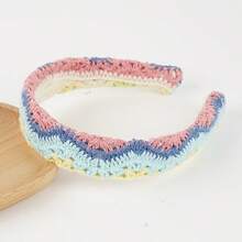 Bohemian Style Floral Knitted Headband - Women's Cute Fashion Hair Accessory, Suitable For Vacation, Holiday, Party Outfit Headpiece Hair Hoop - Multicolor - View 10