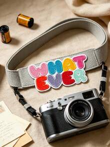1pc/2pcs/3pcs/4pcs Whatever Letter Iron On Patch, Colorful Embroidered Patch - Multicolor - View 4