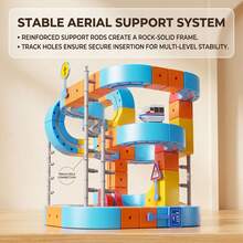 80-Piece DIY Magnetic Track Racing Car Toy Set, Transformable And Assembleable Track Toys, Creative And Educational, A Perfect Gift For Children. - Multicolor - View 8