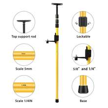 7/14/21pcs Telescopic Support Pole With Carry Storage Bag, Portable Adjustable‑Height Quick‑Lock Support Rod, Heavy‑Duty Extendable Hand Tool For Ceiling Installation, Cabinet And Drywall Supporting - Multicolor - View 4