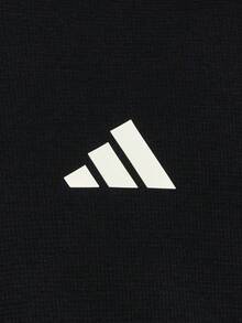 Adidas Men's ST 3ST TEE Short Sleeve T-Shirt Knit Collarless Short TKX0500 - Black - View 4